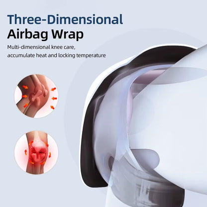 Wireless Electric Heating Knee Massage Pad Red Light Therapy Airbag Wrap Knee Massager Hot Compress High Vibration Massage