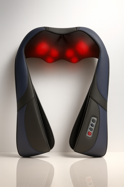 Shiatsu Neck & Back Massager with Heat – Electric 3D Deep Tissue Kneading Massage Pillow for Neck, Shoulder & Full-Body Pain Relief