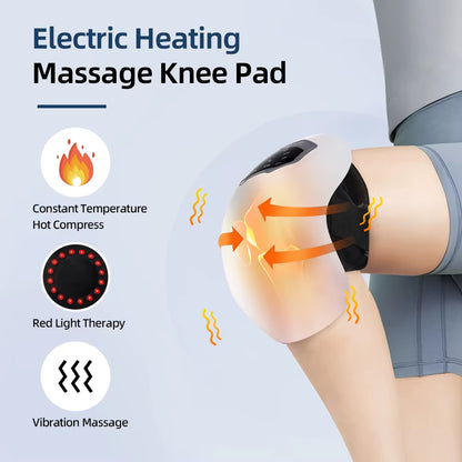 Wireless Electric Heating Knee Massage Pad Red Light Therapy Airbag Wrap Knee Massager Hot Compress High Vibration Massage
